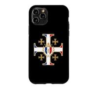Croix de Jérusalem française - France catholique Coque pour iPhone 11 Pro