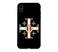 Croix de Jérusalem française - France catholique Coque pour iPhone XS Max