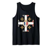 Croix de Jérusalem française - France catholique Débardeur