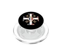 Croix de Jérusalem française - France catholique PopSockets PopGrip pour MagSafe