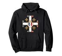 Croix de Jérusalem française - France catholique Sweat à Capuche
