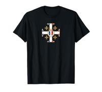 Croix de Jérusalem française - France catholique T-Shirt