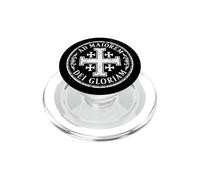 Croix de Jérusalem pour la Plus Grande Gloire de Dieu Blanc Vieilli PopSockets PopGrip pour MagSafe