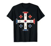 Croix de Jérusalem sud-coréenne - Corée du Sud catholique T-Shirt