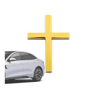 Croix De Jésus-Christ - Autocollant 3D En Métal Pour Voiture Anti-rayures Résistant pour Intempéries | Croix Auto Emblème Badge Décoratif Pour La Décoration Portables Bagages Fenêtre Extérieure Moto