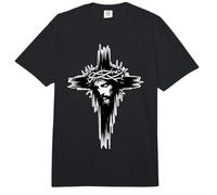 Croix de Jésus-Christ en Forme de Couronne d'épines Crucifix Roi des Rois Comfort Colors Adult Heavyweight T-Shirt