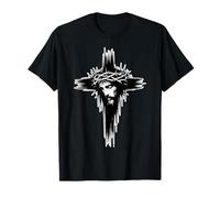 Croix de Jésus-Christ en Forme de Couronne d'épines Crucifix Roi des Rois T-Shirt