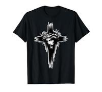 Croix de Jésus-Christ en Forme de Couronne d'épines Crucifix Roi des Rois T-Shirt Graphique avec Valeur
