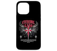 Croix de Jésus éternel Gothique Punk Life Nu Goth Bible Verse Coque pour iPhone 13 Pro Max