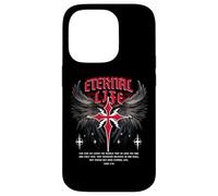 Croix de Jésus éternel Gothique Punk Life Nu Goth Bible Verse Coque pour iPhone 14 Pro