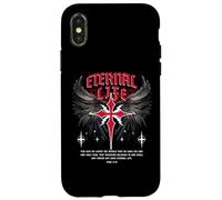 Croix de Jésus éternel Gothique Punk Life Nu Goth Bible Verse Coque pour iPhone X/XS