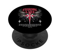 Croix de Jésus éternel Gothique Punk Life Nu Goth Bible Verse PopSockets PopGrip Adhésif