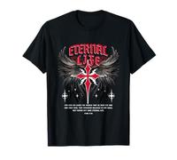 Croix de Jésus éternel Gothique Punk Life Nu Goth Bible Verse T-Shirt