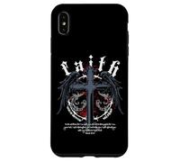 Croix de Jésus Gothique Y2K Streetwear Nu Goth Bible Verse Coque pour iPhone XS Max