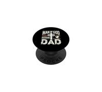 Croix de la Foi chrétienne pour Mari et père en Tant qu'homme de Dieu PopSockets PopGrip Adhésif