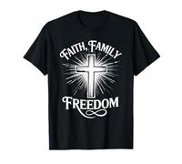 Croix de la Foi familiale et de la liberté d'inspiration chrétienne T-Shirt