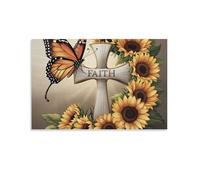 Croix de la Foi TournesolSérie de Puzzles - 1000 pièces, Convenant aux Adultes de 14 à 99 Ans, Hommes et Femmes. 50x70cm