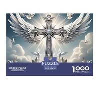 Croix de l'aile de l'ange Carton Épais Et Solide Excellent Jeu Cérébral, pour Améliorer La Flexibilité Mentale Et La Concentration 52x38cm/1000pcs