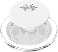 Croix de Leviathan avec Ailes d'archange bibliquement précises Alt Goth PopSockets PopGrip pour MagSafe