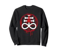 Croix de Léviathan satanique et Pentagramme Sweatshirt