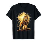 Croix de Lion majestueuse avec Force spirituelle T-Shirt