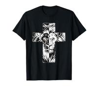 Croix de Lion majestueuse avec Force spirituelle T-Shirt