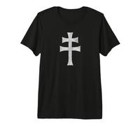 Croix DE Lorraine Anjou Croix PATRIARCALE T-Shirt Haut de Gamme