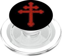 Croix de Lorraine Chevaliers Templiers Franc-Maçon Bague Magnum PopSockets PopGrip pour MagSafe
