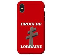 Croix De Lorraine Gaulle Résistance française Colombey Coque pour iPhone X/XS