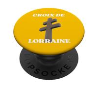 Croix De Lorraine Gaulle Résistance française Colombey PopSockets PopGrip Adhésif