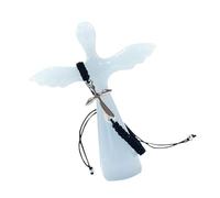 Croix de prière chrétienne portable en résine transparente Ange de poche Paumes crucifix d'encouragement cadeau prière