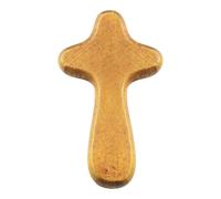 Croix de prière en pin pour main, petite croix en bois de pin, tenant une croix, petites croix en bois en vrac, croix accrochée pour tenir dans votre main, croix de paume pour prier, colliers et