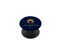 Croix de Protection spirituelle à énergie Positive Je suis protégé PopSockets PopGrip Adhésif