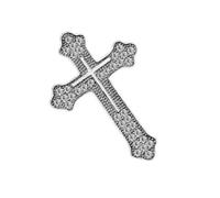 Croix de qualité robuste Broche croix pour hommes à la mode pour les trajets quotidiens et les occasions spéciales Broche en toile d'affaires, taille unique, Comme décrit