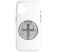 Croix de Saint Benoît Médaille de Saint Benoît Catholique Coque pour iPhone 16