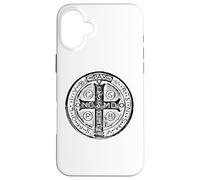 Croix de Saint Benoît Médaille de Saint Benoît Catholique Coque pour iPhone 16 Plus