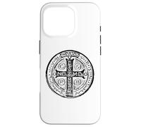 Croix de Saint Benoît Médaille de Saint Benoît Catholique Coque pour iPhone 16 Pro