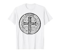 Croix de Saint Benoît Médaille de Saint Benoît Catholique T-Shirt