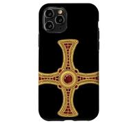 Croix de Saint Cuthbert Pectoral évangile façon Vie catholique Saint Coque pour iPhone 11 Pro