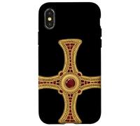 Croix de Saint Cuthbert Pectoral évangile façon Vie catholique Saint Coque pour iPhone X/XS
