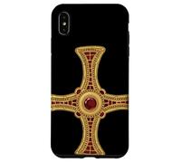 Croix de Saint Cuthbert Pectoral évangile façon Vie catholique Saint Coque pour iPhone XS Max