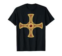 Croix de Saint Cuthbert Pectoral évangile façon Vie catholique Saint T-Shirt