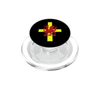Croix de St Davids et Dragon Gallois Art vectoriel PopSockets PopGrip pour MagSafe