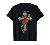 Croix de Templiers catholiques épiques - Guerrier du Christ T-Shirt