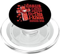 Croix de Valentines Jésus m'aime Coeurs de Foi PopSockets PopGrip pour MagSafe