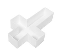 Croix Décorative de Baptême en Carton Mousse Blanc, 55 Cm