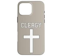 Croix d'église chrétienne du clergé prêtre ordonné de la prêtrise Coque pour iPhone 16 Pro Max