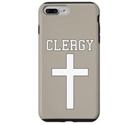 Croix d'église chrétienne du clergé prêtre ordonné de la prêtrise Coque pour iPhone 7 Plus/8 Plus