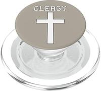 Croix d'église chrétienne du clergé prêtre ordonné de la prêtrise PopSockets PopGrip pour MagSafe