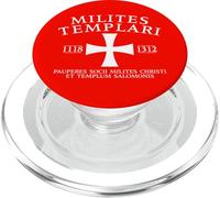 Croix des Templiers en Latin 1118-1312 Blanc PopSockets PopGrip pour MagSafe